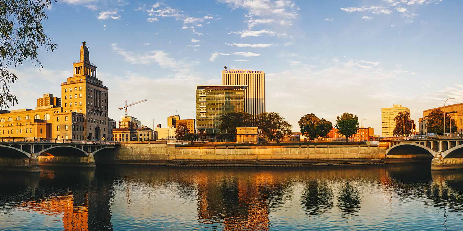 Downtown Cedar Rapids Skyline